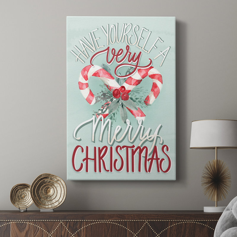 Candy Cane -Gallery Wrapped Cavas, 60" H x 40" W