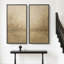 «Warm Neutral Misty Abstract for Office», ensemble de 2 reproductions d'art encadrées sur toile 60 po x 20 po x 2 pièces, 60 po x 30 po x 2 pièces-323386070-323386069