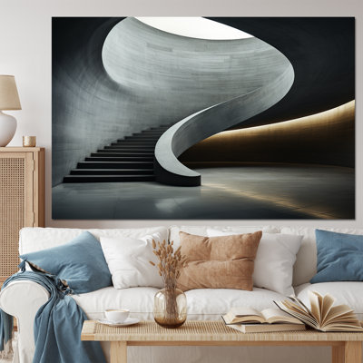 Toile de béton gris Subtle II - reproduction d'art sur toile
