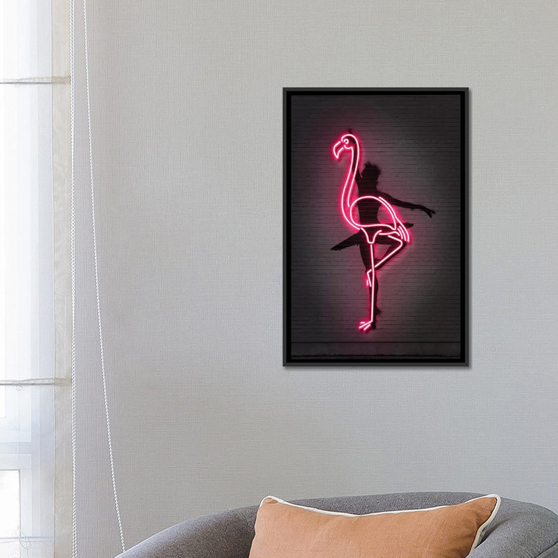 « ballerine », impression sur toile, H 60 po x l 40po x P 1,5 po, Toile avec cadre noir, Pas de tapis