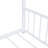 Metal House Bed, White-114246891
