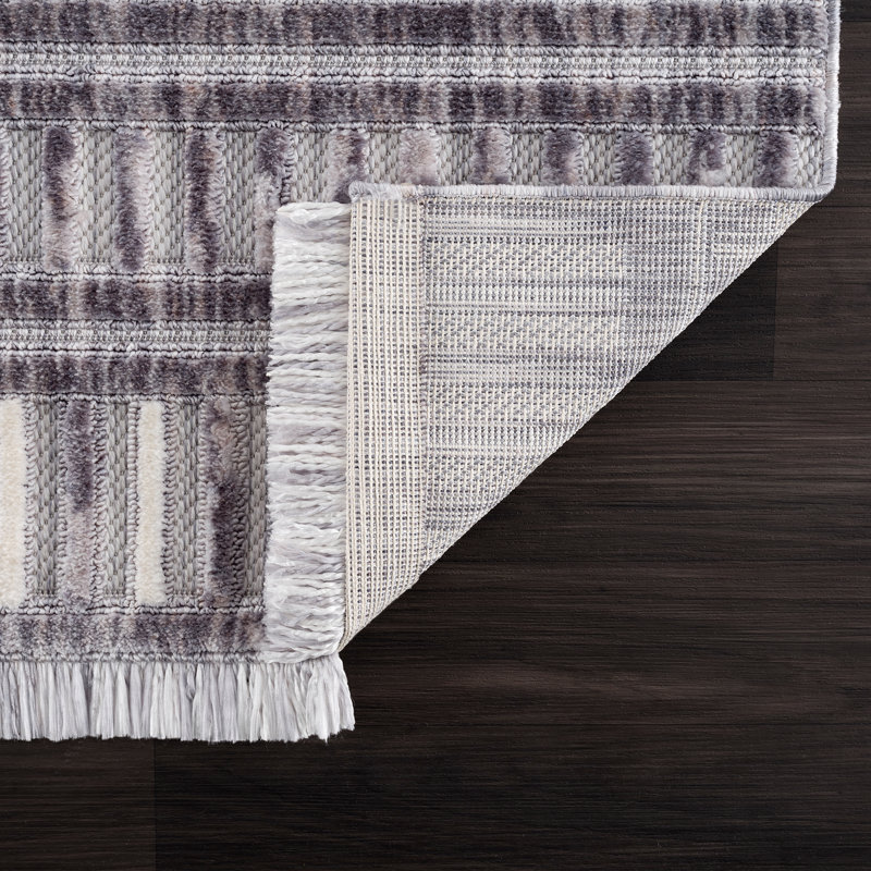 Geometric Indoor Rug, Rectangle 1'10" x 3'
