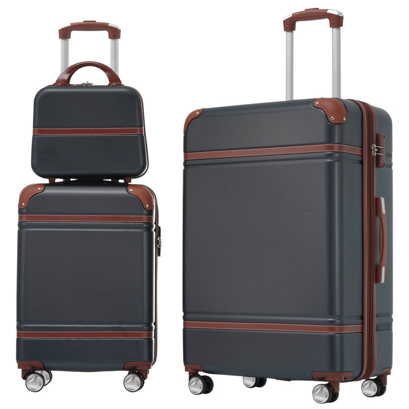 Ensemble de 3 valises à roulettes Hardshell 20 "+ 28" Valise à roulettes avec valise TSA
