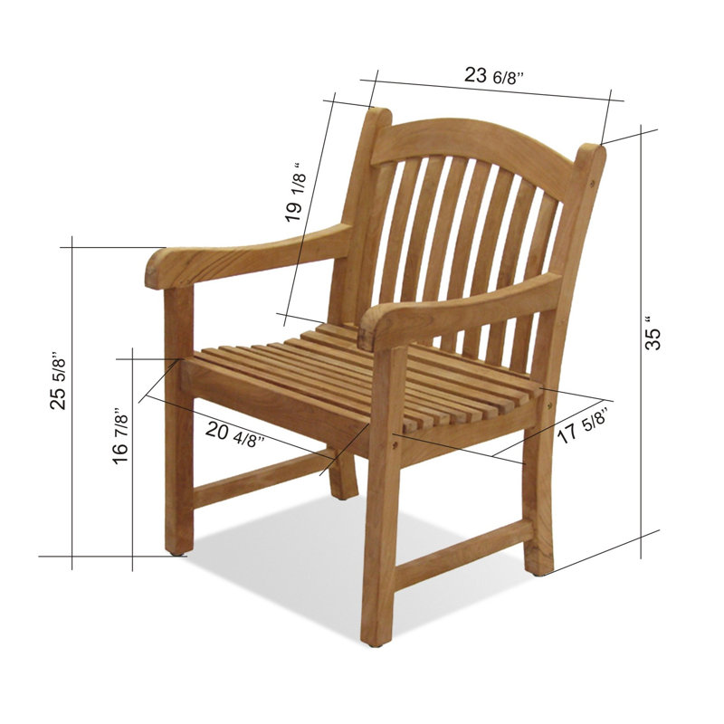 Rafael Teak Outdoor Lounge Chair