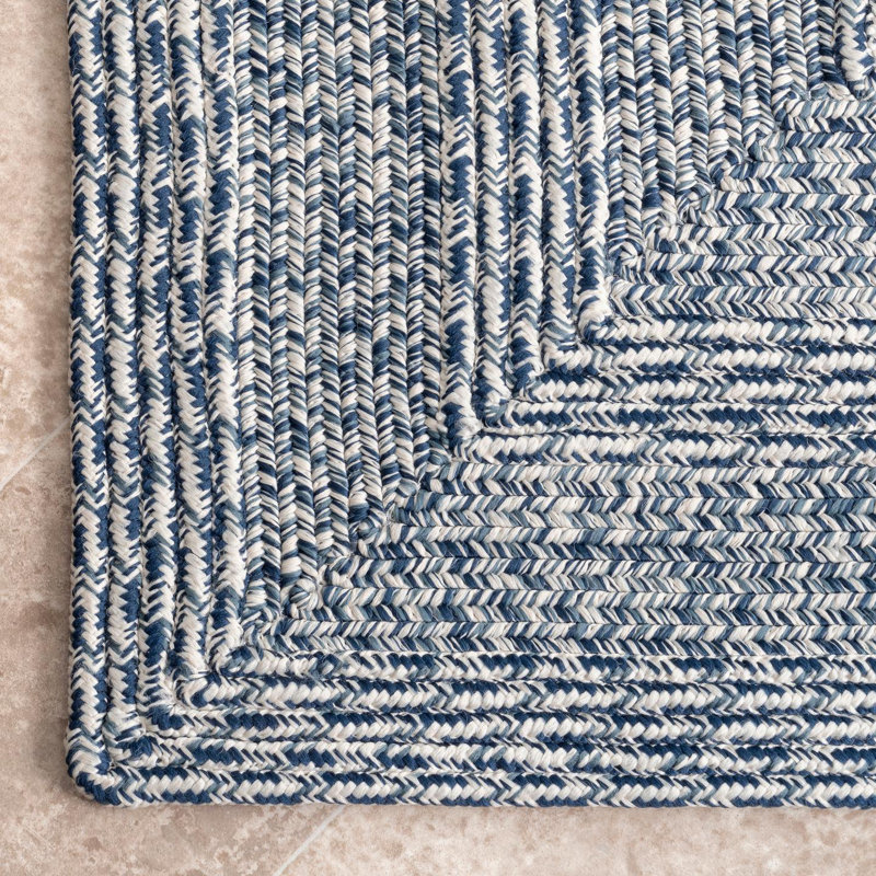 Tapis intérieur / extérieur bleu Josefina, Rectangle de 5 pi x 8 pi