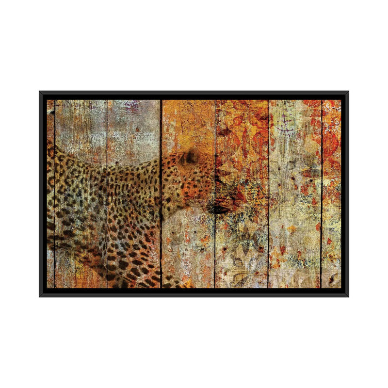 « chemin de table », impression sur toile, H 18 po x l 26 po x P 1,5 po, Toile avec cadre noir, Pas de tapis