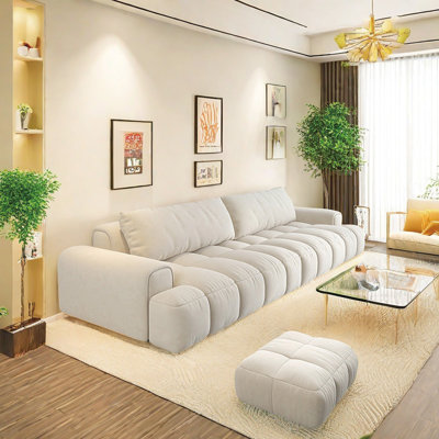 Modern light luxury fabric sofa set