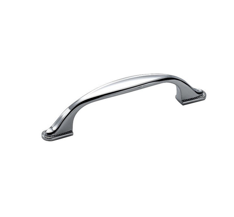 Poignée arche 3 3/4" center to center, Chrome poli