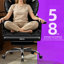Ergonomic High Back Executive Office Chair with Retractable Footrest, Lumbar Support and Adjustable Height-1010495787-1024532516