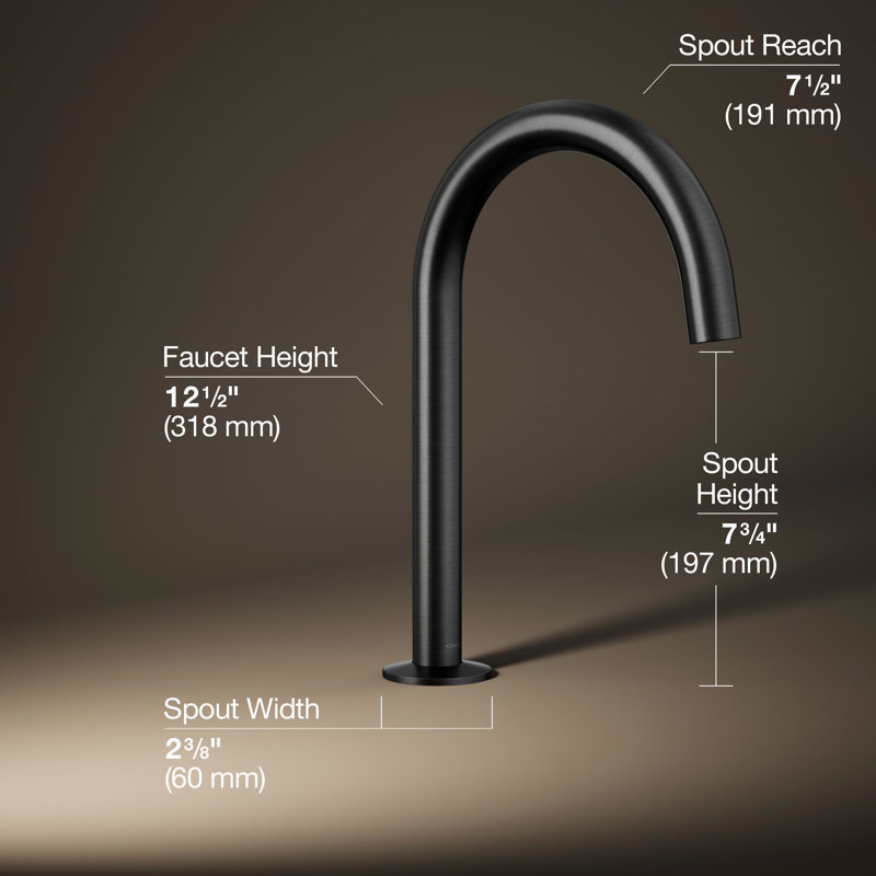 Components Deck-Mount Bath Spout With Tube Design