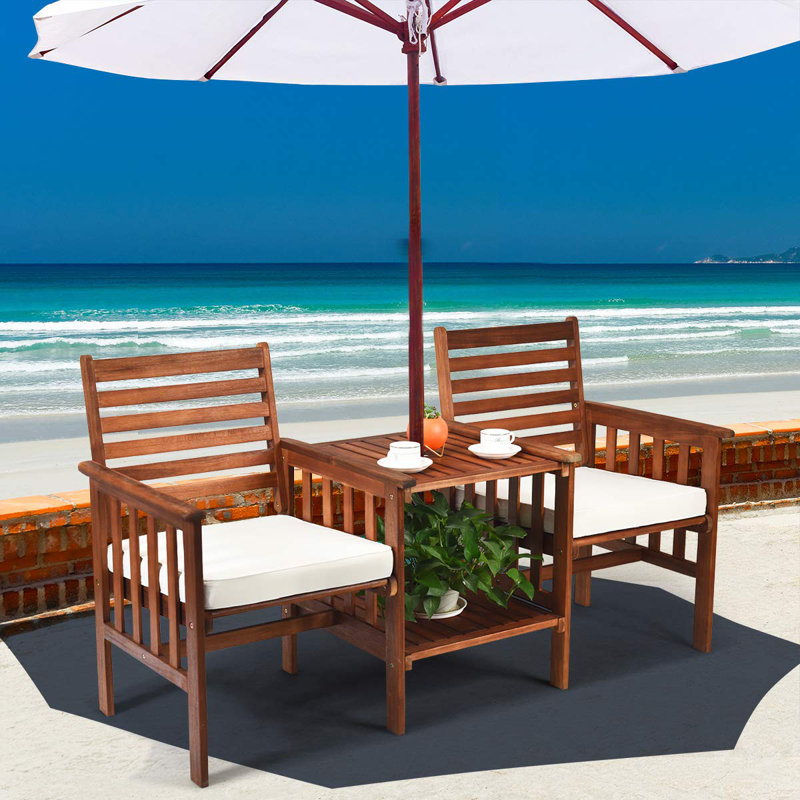 Gulzaar Solid Wood Acacia Outdoor Bench
