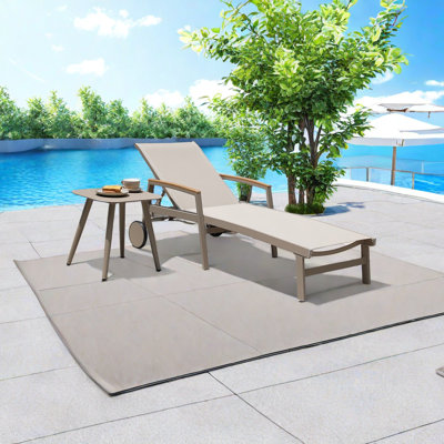Chaise longue d'extérieur en alliage d'aluminium Villa SunSafe