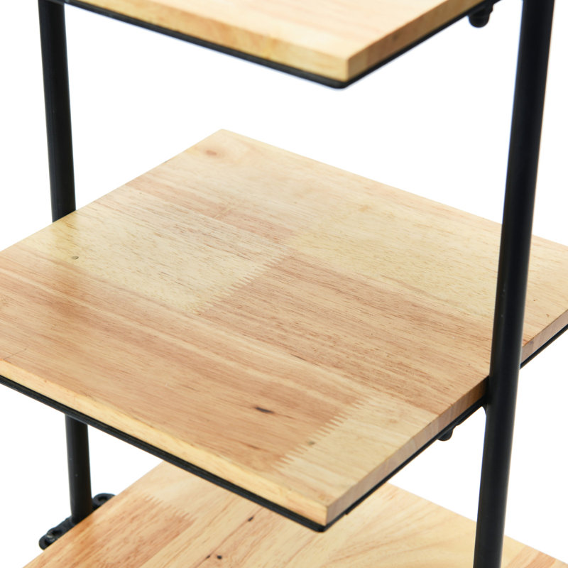Plateau décoratif moderne avec 3 tablettes, Noir