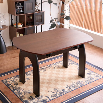 Table extensible de 120 cm (47,2 po), table de salle à manger ronde de style campagnard pour 4 à 6 personnes