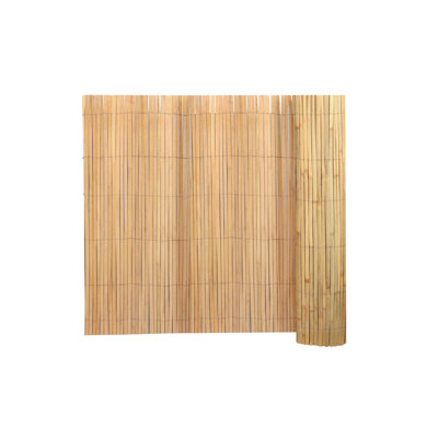 Natural Bamboo Slat Screening Roll - Eco-friendly Privacy Fence For Balcony, Garden, Wind And Sight Protectio (4ft X 13ft)