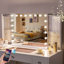 Meuble-lavabo 51 po avec miroir et lumières DEL Bluetooth RVB