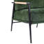 Fauteuil avec coussins moelleux, structure en métal stable et bois naturel pour une utilisation à domicile de 26,85 po, salon, chambre à coucher, bureau