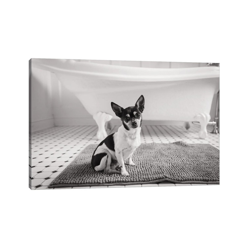 Bath Time by Aledanda - Wrapped Canvas Print, 20.32 cm H x 30.48 cm W