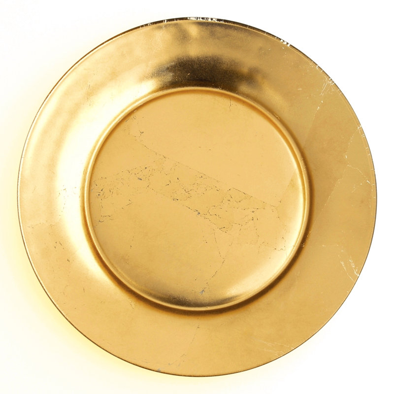 10.5" Dinner Plate, Gold