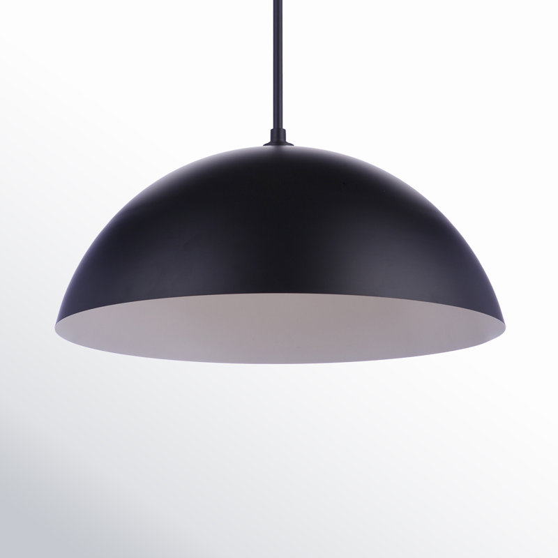 Luminaire suspendu en forme de dôme à 1 lumière DEL Sculptural, H 47,63 po x l 10,63 po x P 23,25 po