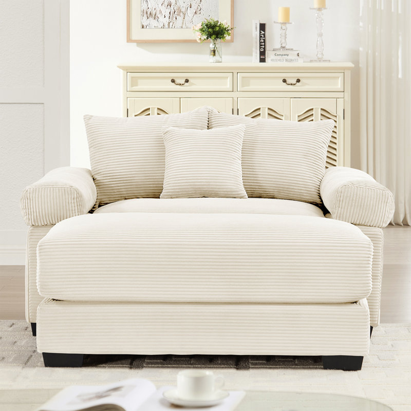 Canapé modulaire surdimensionné 54,3 po Cloud, Beige