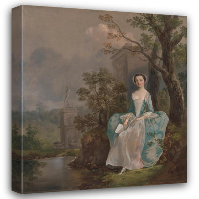 «Portrait of a Woman» par Thomas Gainsborough - Art mural sur toile tendue avec châssis