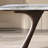 Solid wood sintered stone dining table-105512547