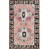 Vintage Kilim - Anatolian Small Scatter Size Wool Coral Rug