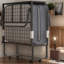 Lit pliant avec matelas en mousse de 5 po, roues verrouillables et tête de lit