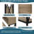 Afore Metal X Frame Console Table with Open Shelves-2001785284