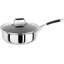 Stellar Induction, 24cm Stainless Steel Non-Stick Sauté Pan with Glass Lid