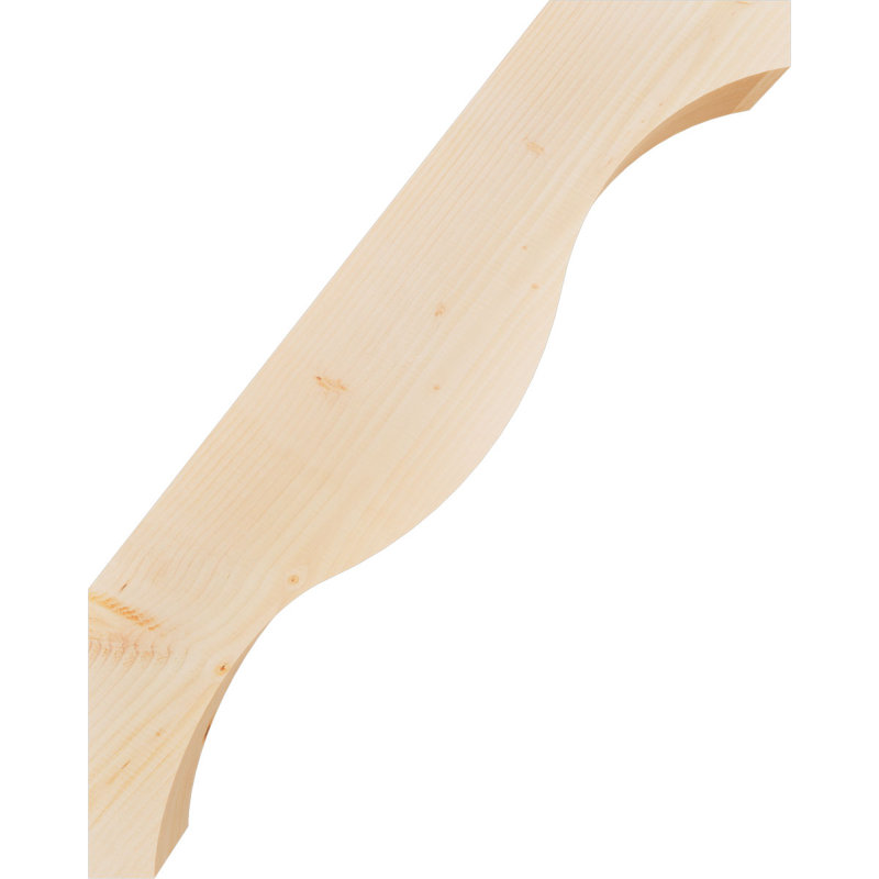 Attelle de genou Funston, Sapin de Douglas, Lisse, H 40 po x l 5,5 po x P 32 po
