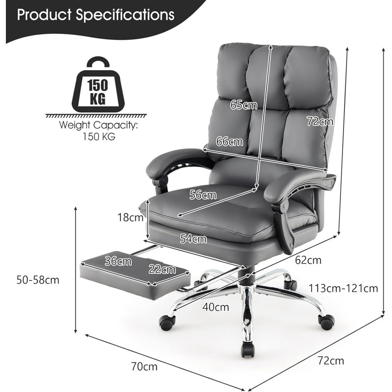 Office Chair, Grey
