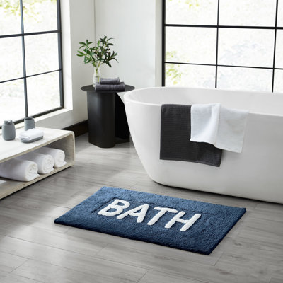 Cotton Blend Bath Rug