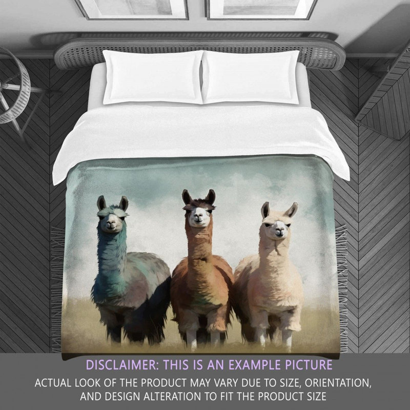 Grassfield LlamaAlexiea Bedding, Twin Extra Long Comforter