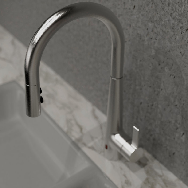 Keeney Belanger Pull Down Touchless Kitchen Faucet, Stainless Steel