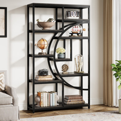 Bookshelf Industrial 5 Tier Etagere Bookcase With 9-Open Storage Shelf For Living Room, Bedroom by 17 Stories