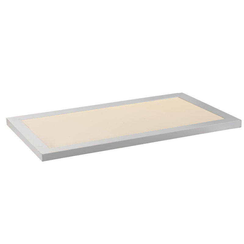 Plafonnier encastré rectangulaire simple 1 lumière DEL 11,75 po Coyle, Aluminium brossé