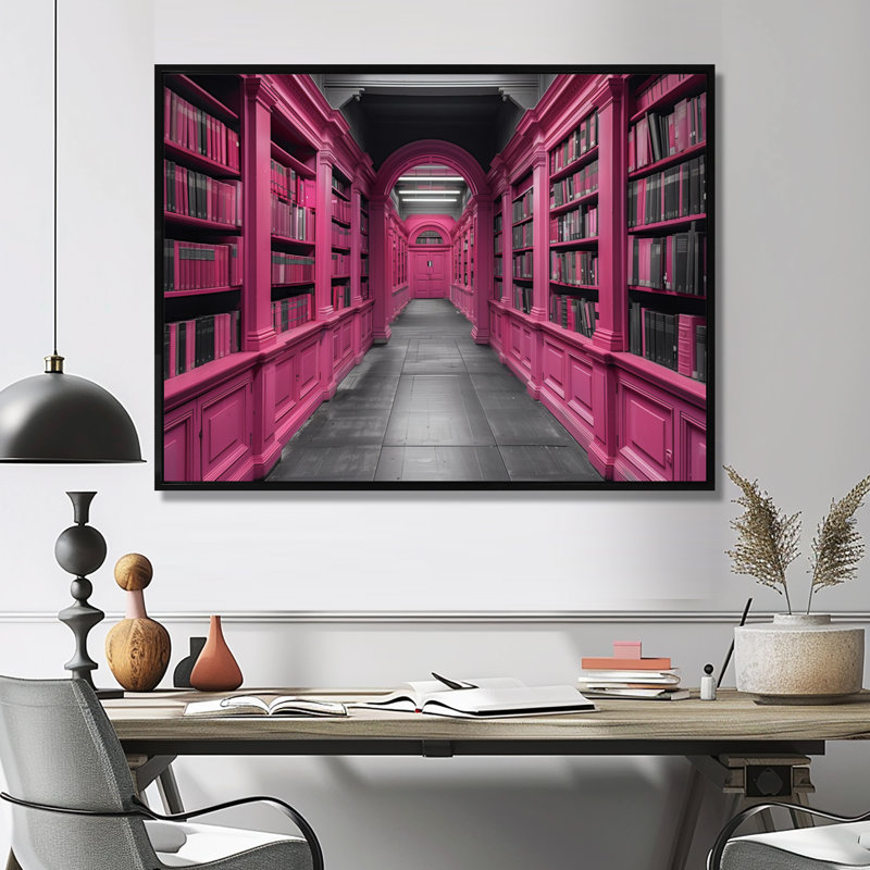 Baringer - Bibliothèques, art mural, Cadre flottant noir, H 12 po x l 20 po