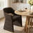 6- Person Dining Table Sets With Extendabe Oval Table & 6 Upholstered Fabric Dining Chairs-1069440405