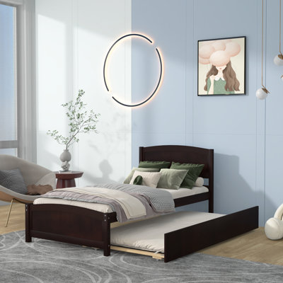 Lit plateforme simple avec lit gigogne Murtibai
