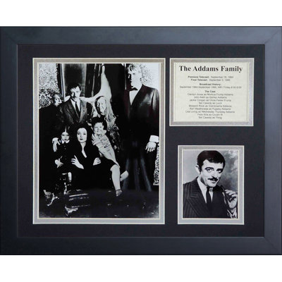 Souvenirs encadrée the addams family