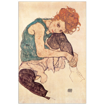 Egon Schiele - No Frame Painting on Wood