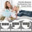 Dayman 102"W Modular Chenille LAF RAF Sectional, Sofa Couch, 3 Seater-1203519943