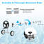6.7 M Aluminum Pool Solar Blanket Roller Adjustable Solar Cover Reel Set W/wheel