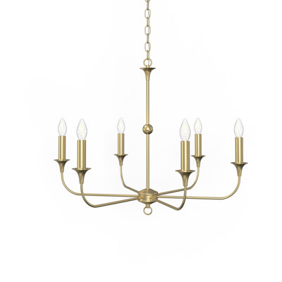 6 - Light Dimmable Classic / Traditional Chandelier