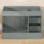 Armoire de salle de bain autoportante 42 po x P 21,5 po x H 33,44 po gris céleste sans plateau-1202386498