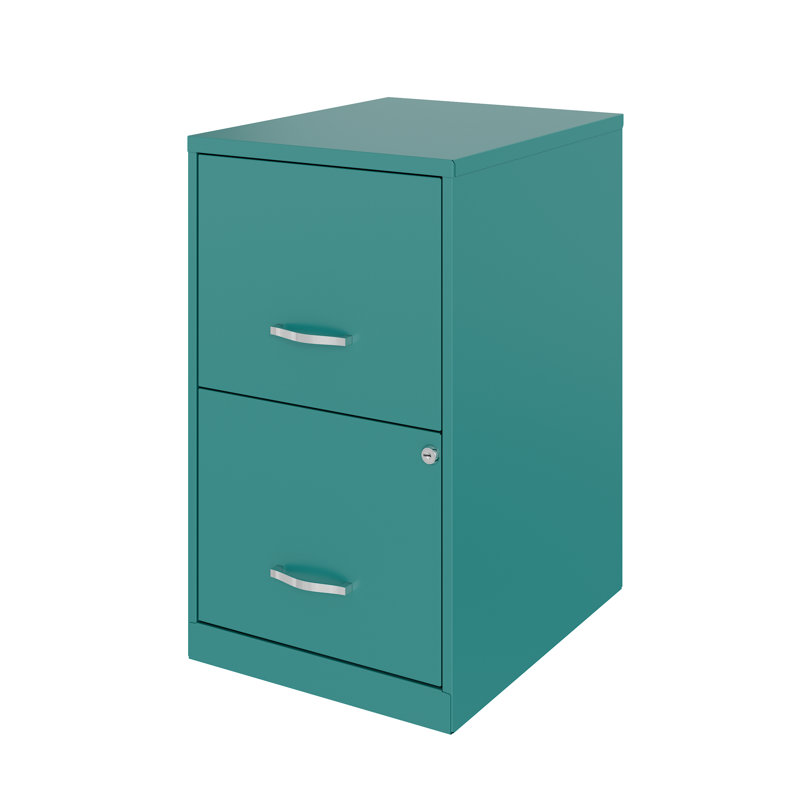 Soho 2-Drawer File Cabinet, Teal