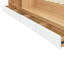 Lit plateforme double en bois avec 6 tiroirs, tablettes et coiffeuse-503267877