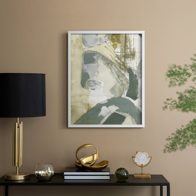 «First Sprout II», reproduction encadrée - bois massif, H 15 po x l 12 po, Blanc